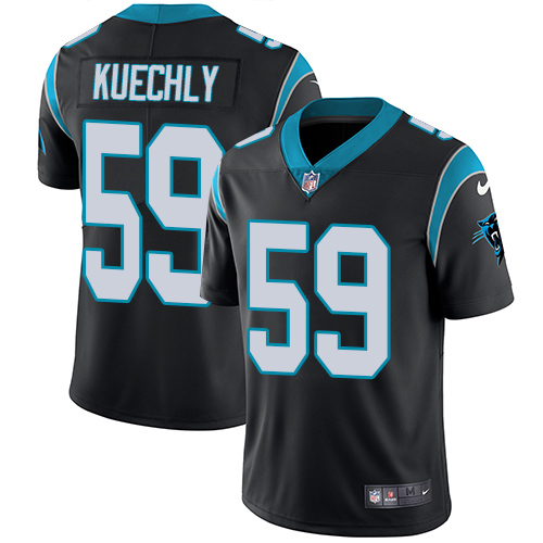 Nike Panthers #59 Luke Kuechly Black Team Color Youth Stitched NFL Vapor Untouchable Limited Jersey